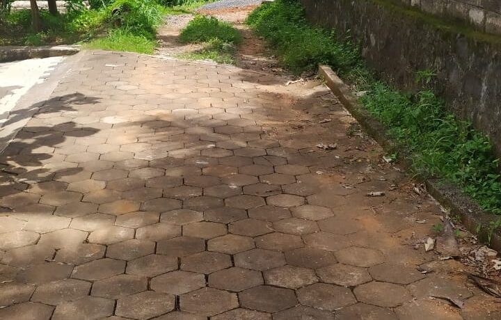 main entrance to road